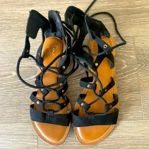 Gladiator Sandals Lace Up